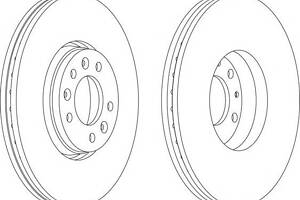 Гальмівний диск для моделей: CITROËN (JUMPY, JUMPY, C5, C5), FIAT (SCUDO, SCUDO, SCUDO), PEUGEOT (407, EXPERT, EXPERT, EXPERT)