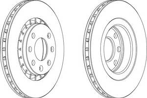 Диск гальмівний для моделей: DAEWOO (ESPERO, NEXIA, NEXIA, LANOS, LANOS, ARANOS, CIELO), LINCOLN (LS), LOTUS (ELAN), OPEL (KA