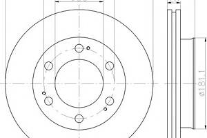 Тормозной диск для моделей: DAEWOO (REXTON), SSANGYONG (REXTON)