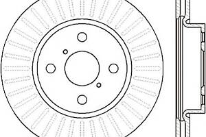 Тормозной диск для моделей: DAIHATSU (CHARADE), TOYOTA (YARIS,YARIS)