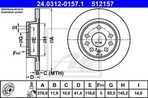 Тормозной диск для моделей: FIAT (CROMA), OPEL (VECTRA,VECTRA,SIGNUM,VECTRA), SAAB (9-3,9-3,9-3,9-3X), VAUXHALL (VECTR