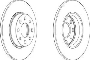 Тормозной диск для моделей: FIAT (PUNTO, PUNTO,PUNTO), OPEL (CORSA,CORSA), VAUXHALL (CORSA)