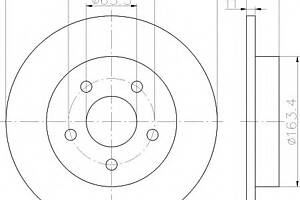 Диск гальмівний для моделей:FORD (FOCUS,FOCUS,FOCUS,FOCUS,FOCUS,C-MAX), FORD (CHANGAN) (FOCUS), MAZDA (CHANGAN) (3,3)...