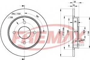 Тормозной диск для моделей: FORD (SIERRA, SIERRA,SIERRA,SIERRA,SIERRA,SCORPIO,FOCUS,FOCUS,FOCUS,FIESTA), PANTHER (KALLI