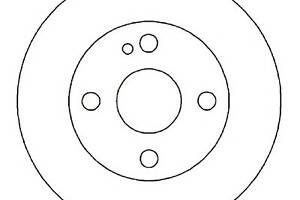 Тормозной диск для моделей: FORD USA (ESCORT), MAZDA (FAMILIA,FAMILIA,FAMILIA,323,FAMILIA,FAMILIA,FAMILIA,323,323,DEMI