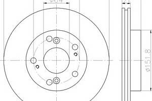 Тормозной диск для моделей: HONDA (CIVIC, CIVIC)