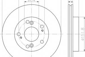 Тормозной диск для моделей: HONDA (CIVIC, CIVIC)