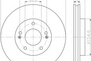 Диск гальмівний для моделей:HYUNDAI (ELANTRA,ELANTRA)