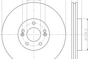 Диск гальмівний для моделей:HYUNDAI (SANTA-FE,SANTA-FE,ix55)