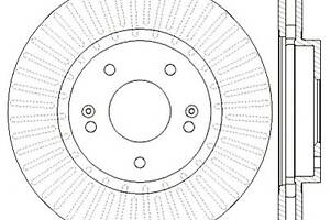 Диск гальмівний для моделей:HYUNDAI (SANTA-FE,TUCSON,SANTA-FE)