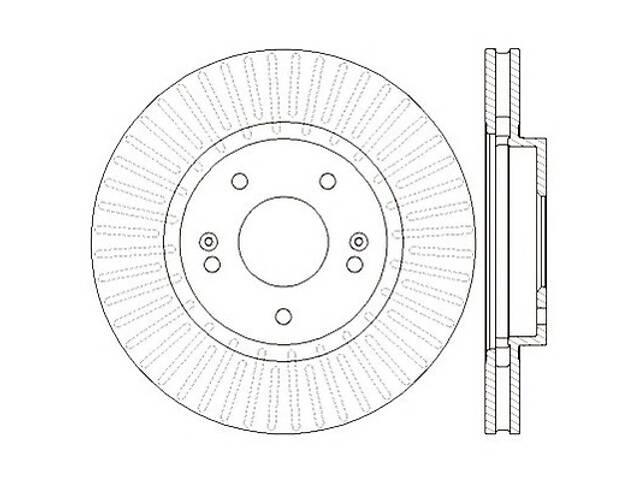 Тормозной диск для моделей: HYUNDAI (SANTA-FE, TUCSON,SANTA-FE)