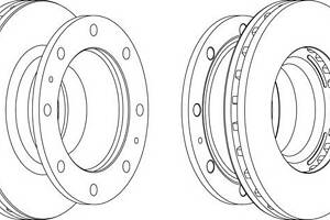 Тормозной диск для моделей: IVECO (EuroCargo)
