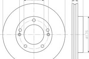 Тормозной диск для моделей: KIA (SORENTO)