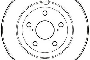 Гальмівний диск для моделей: LEXUS (ES, ES), TOYOTA (RAV-4, CAMRY, AURIS)