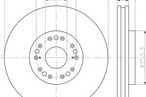 Тормозной диск для моделей: LEXUS (GS, SC), TOYOTA (CELSIOR,CELSIOR,ARISTO,CELSIOR)