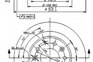 Гальмівний диск для моделей: MAZDA (626, FAMILIA, 323, PREMACY, 6, 6, 6)