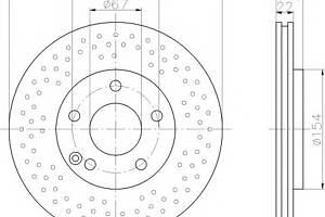 Тормозной диск для моделей: MERCEDES-BENZ (A-CLASS)