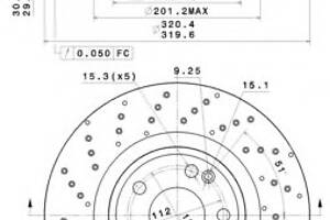 Тормозной диск для моделей: MERCEDES-BENZ (B-CLASS, A-CLASS,CLA)