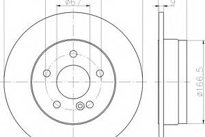 Тормозной диск для моделей: MERCEDES-BENZ (C-CLASS, C-CLASS,C-CLASS)