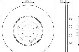 Тормозной диск для моделей: MERCEDES-BENZ (C-CLASS)