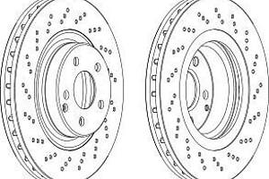 Гальмівний диск для моделей: MERCEDES-BENZ (SL, E-CLASS, E-CLASS)