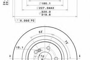 Тормозной диск для моделей: MERCEDES-BENZ (SL, S-CLASS,S-CLASS)