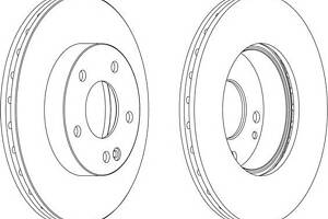 Тормозной диск для моделей: MERCEDES-BENZ (VANEO)