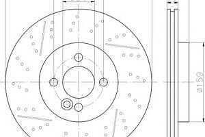 Тормозной диск для моделей: MINI (CLUBMAN, COOPER,CABRIO,CLUBVAN)