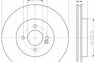 Тормозной диск для моделей: MINI (CLUBMAN, COOPER,CABRIO,COUPE,ROADSTER,CLUBVAN)