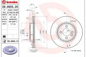 Тормозной диск для моделей: MINI (COOPER, CABRIO)