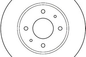 Гальмівний диск для моделей: MITSUBISHI (CARISMA, CARISMA), VOLVO (S40, V40)