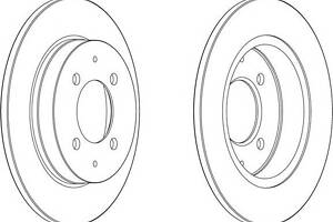 Гальмівний диск для моделей: MITSUBISHI (COLT, COLT), SMART (FORFOUR)