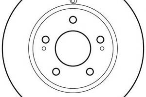 Тормозной диск для моделей: MITSUBISHI (SPACE-WAGON, SPACE-RUNNER,LANCER,LANCER,LANCER,LANCER)