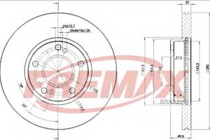 Тормозной диск для моделей: NISSAN (200-SX, PRIMERA,PRIMERA,PRIMERA,ALMERA,ALMERA)