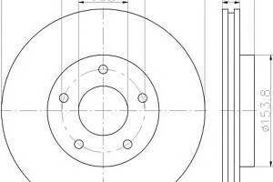 Тормозной диск для моделей: NISSAN (JUKE, PULSAR)