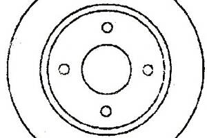 Диск гальмівний для моделей:NISSAN (MICRA,DATSUN)