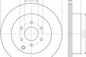 Диск гальмівний для моделей:NISSAN (PATHFINDER,NAVARA)