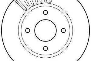 Гальмівний диск для моделей:NISSAN (TIIDA,TIIDA,TIIDA,CUBE)