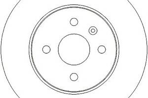Тормозной диск  для моделей: OPEL (COMBO, MERIVA,COMBO,ASTRA), VAUXHALL (COMBO,MERIVA,ASTRA)
