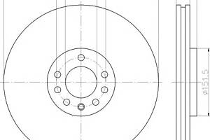 Гальмівний диск для моделей: OPEL (VECTRA, VECTRA, SIGNUM, VECTRA), SAAB (9-3,9-3,9-3,9-3X), VAUXHALL (VECTRA, SIGNUM, VECTR)