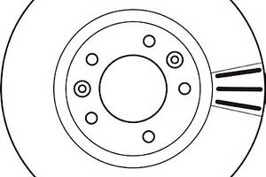 Диск гальмівний для моделей:PEUGEOT (607)