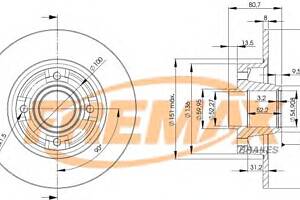 Тормозной диск для моделей: RENAULT (MEGANE, MEGANE,MEGANE,MEGANE,MEGANE,MEGANE,MODUS,CLIO,TWINGO,CLIO,WIND)