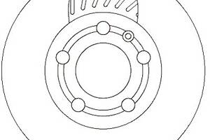 Диск гальмівний для моделей:SKODA (FABIA,FABIA,FABIA,FABIA,FABIA,FABIA,ROOMSTER), VOLKSWAGEN (POLO,FOX)
