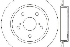 Тормозной диск для моделей: TOYOTA (AURIS, COROLLA)