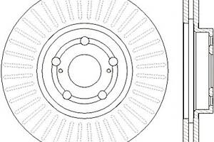 Тормозной диск для моделей: TOYOTA (AVENSIS, AVENSIS,AVENSIS)