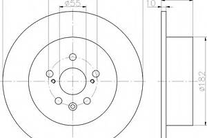 Тормозной диск для моделей: TOYOTA (AVENSIS, AVENSIS,AVENSIS)