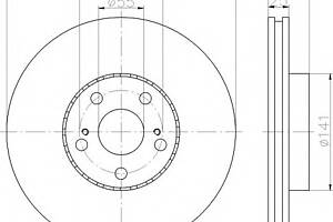 Тормозной диск для моделей: TOYOTA (AVENSIS, AVENSIS,AVENSIS)