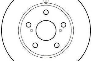 Тормозной диск для моделей: TOYOTA (COROLLA, AURIS,COROLLA)