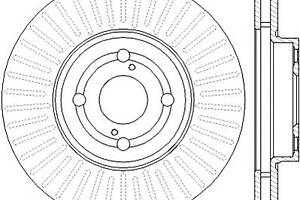 Тормозной диск для моделей: TOYOTA (COROLLA, COROLLA,COROLLA)