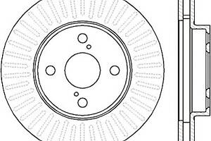 Тормозной диск для моделей: TOYOTA (COROLLA, COROLLA,COROLLA)